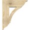 Ekena Millwork Thorton Traditional Rough Sawn Bracket w/ Offset Brace, Douglas Fir, 8"W x 22"D x 26"H BKT0806X22X26THR01RDF - alternate 3